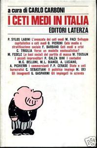 Copertina di I ceti medi in Italia tra sviluppo e crisi